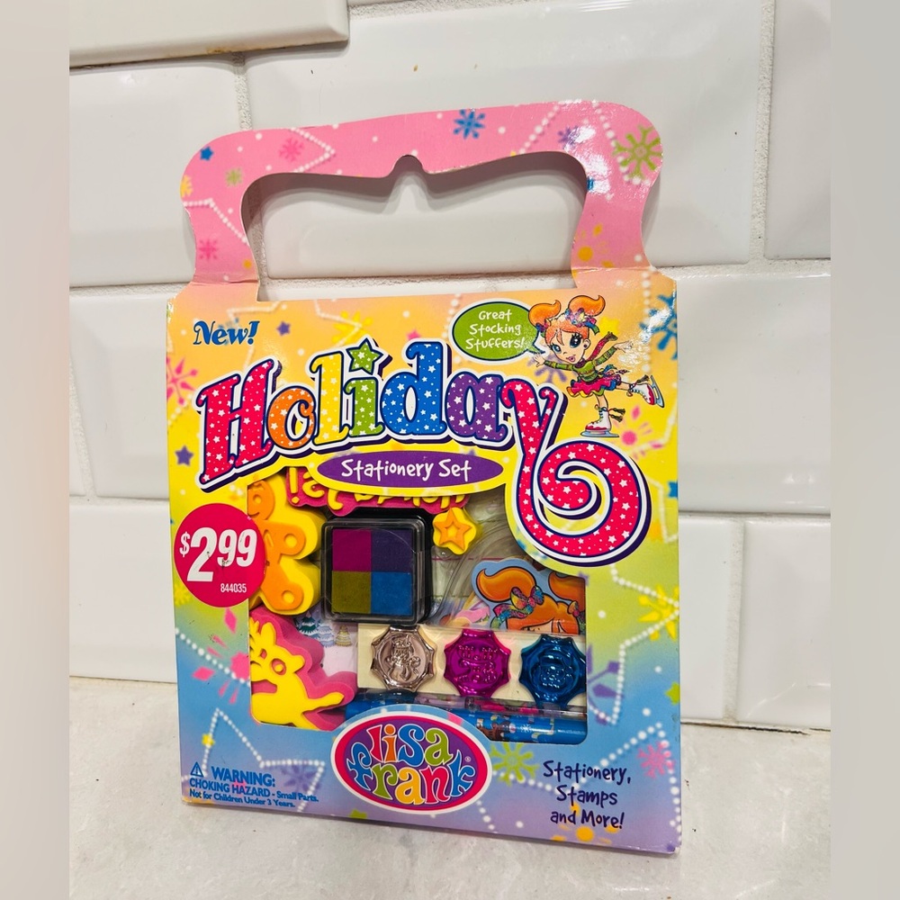 Lisa Frank VINTAGE Holiday Stationery Set Sealed